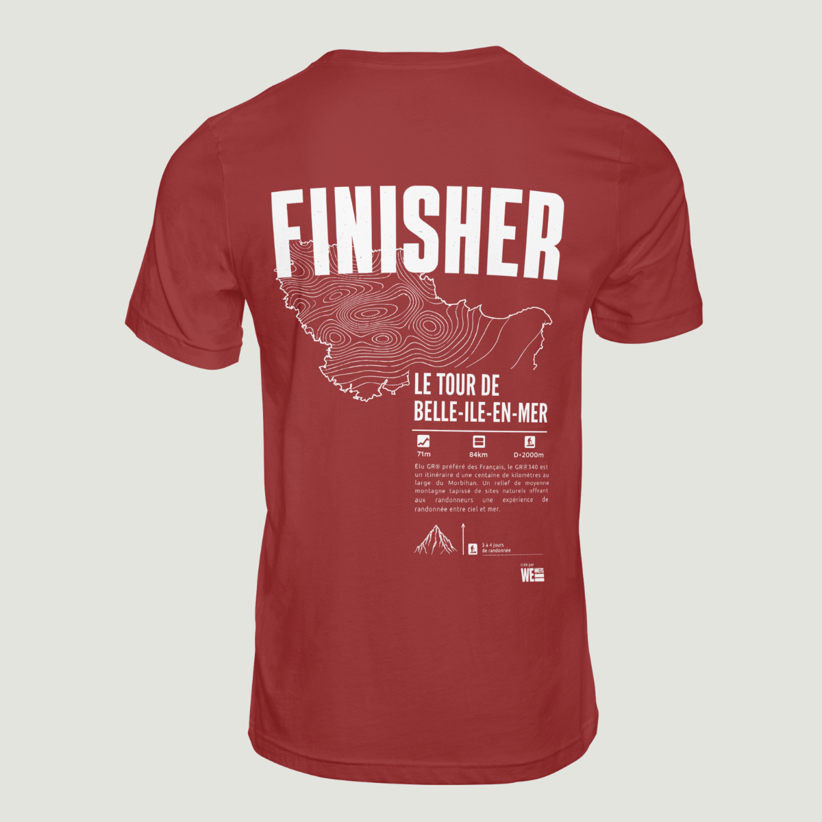 T-shirt GR®340 Le Tour de Belle-ile-en-mer