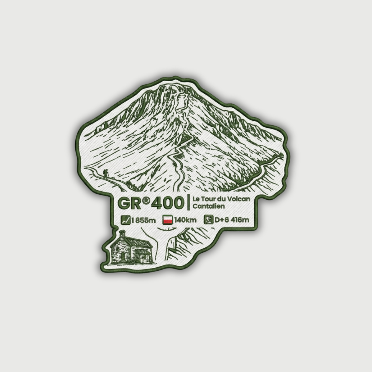 Écusson GR®400 Le Tour du Volcan Cantalien