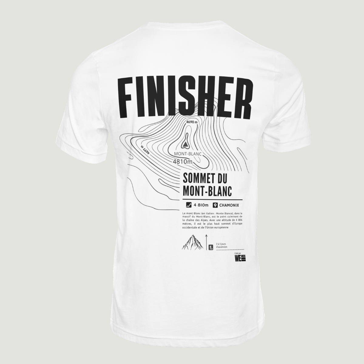 T-shirt Sommet du Mont-Blanc