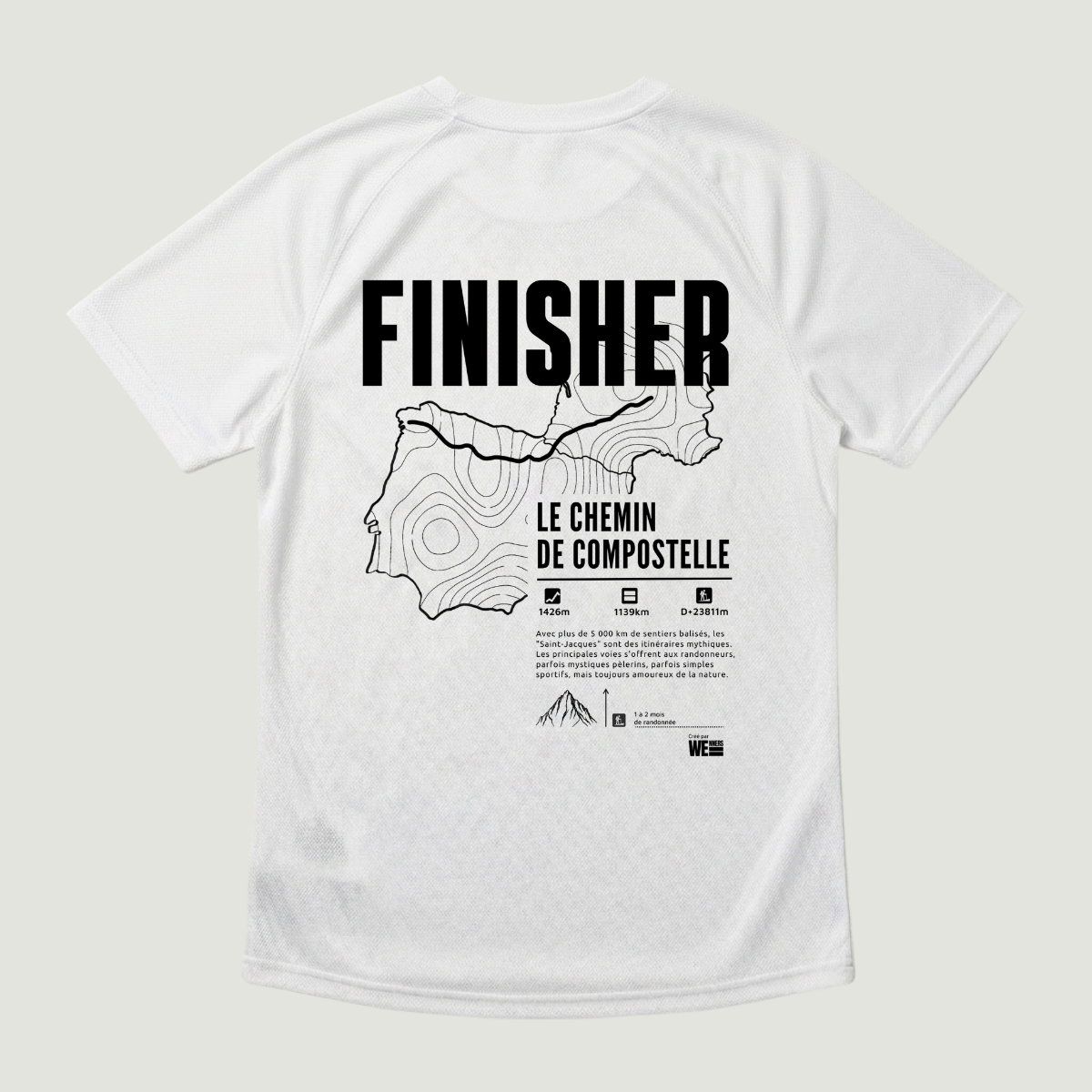 T-shirt sport GR®65 Le Chemin de Compostelle