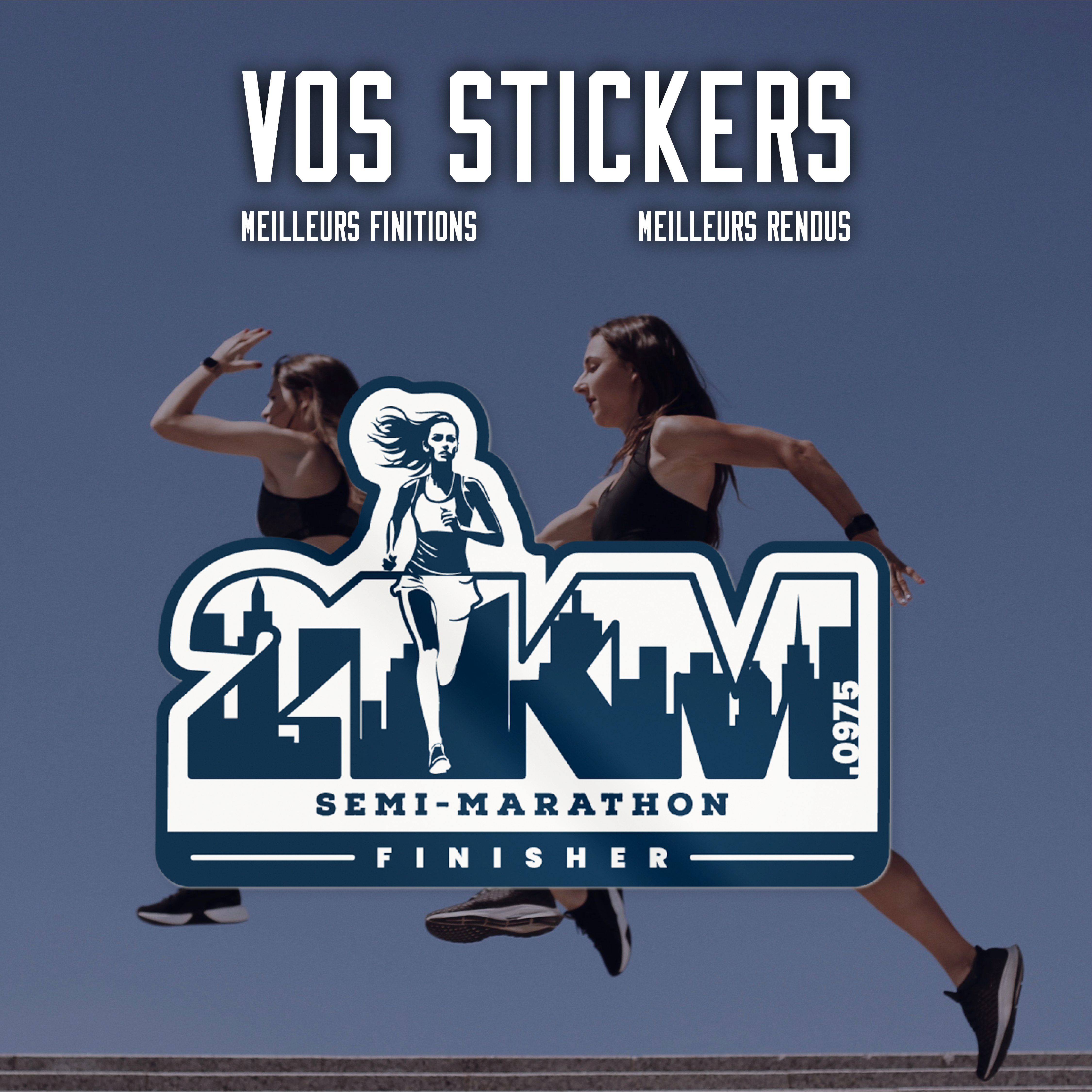 STICKER'S SEMI-MARATHON FEMME