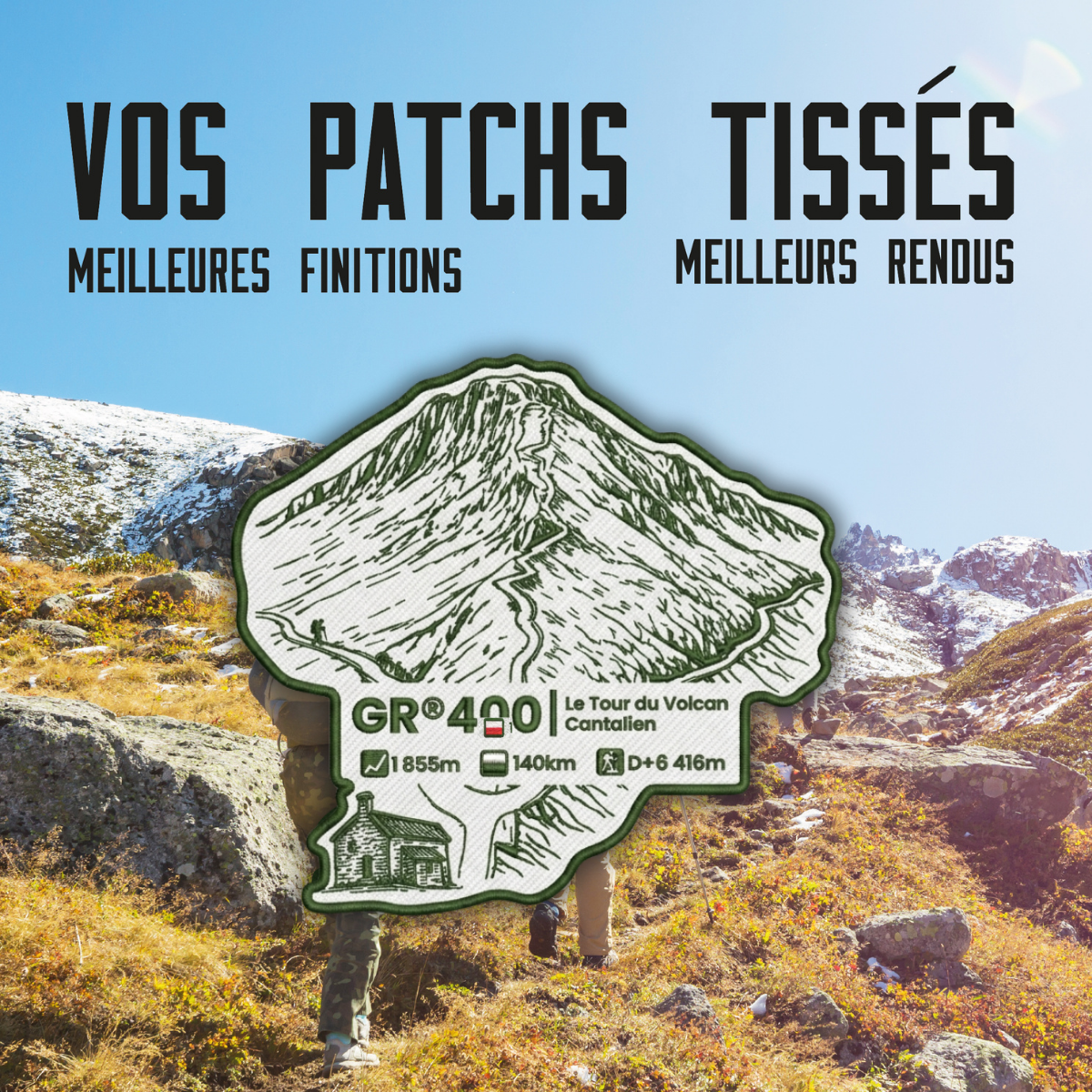 Écusson GR®400 Le Tour du Volcan Cantalien