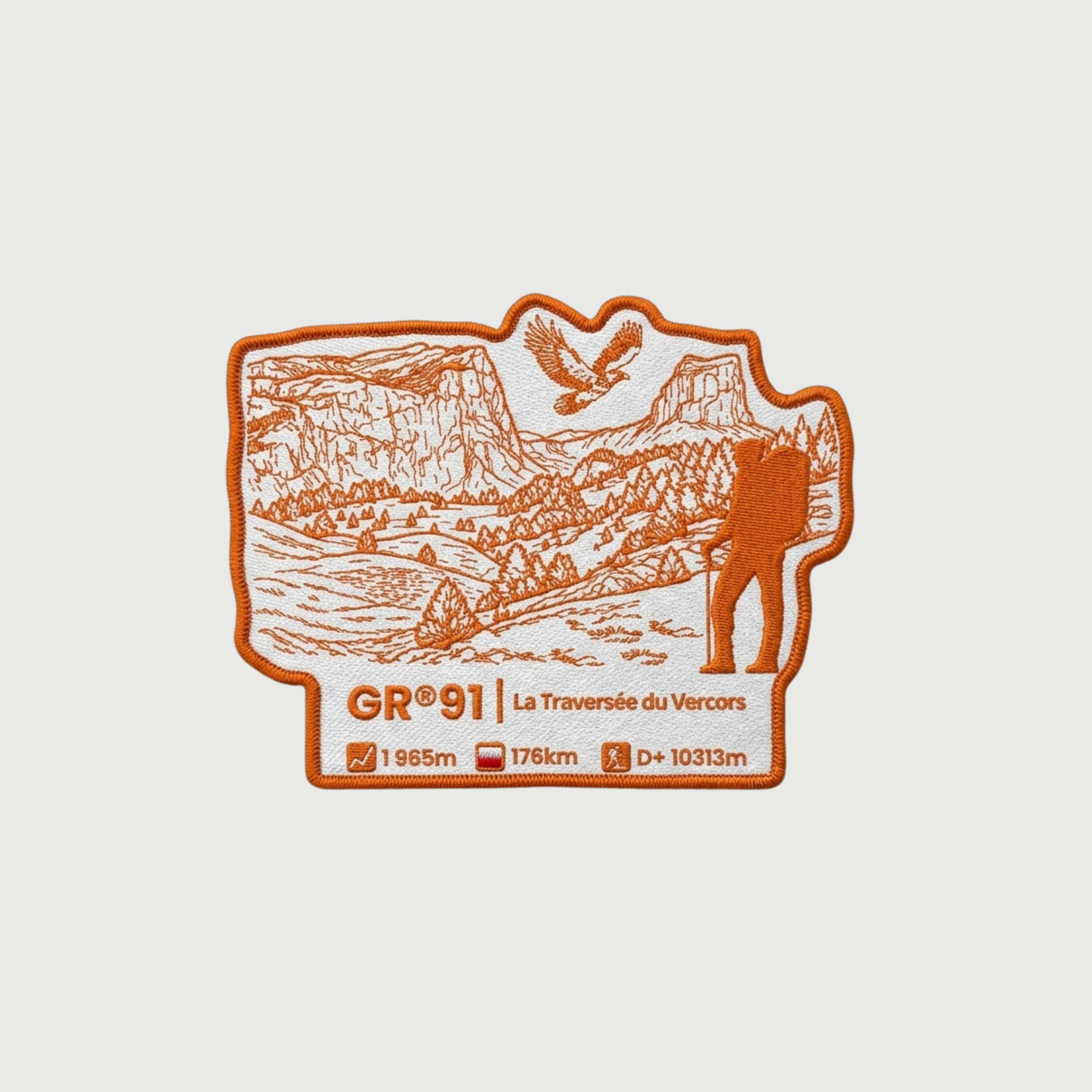 Écusson GR®91 La Grande Traversée des Plateaux du Vercors