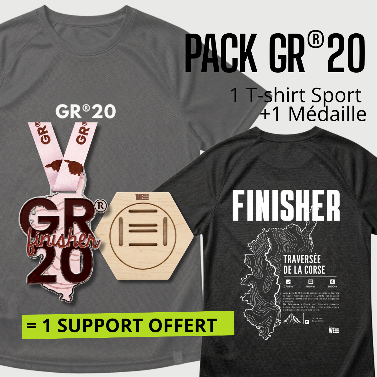 Pack Médaille GR®20 Traversée de la Corse