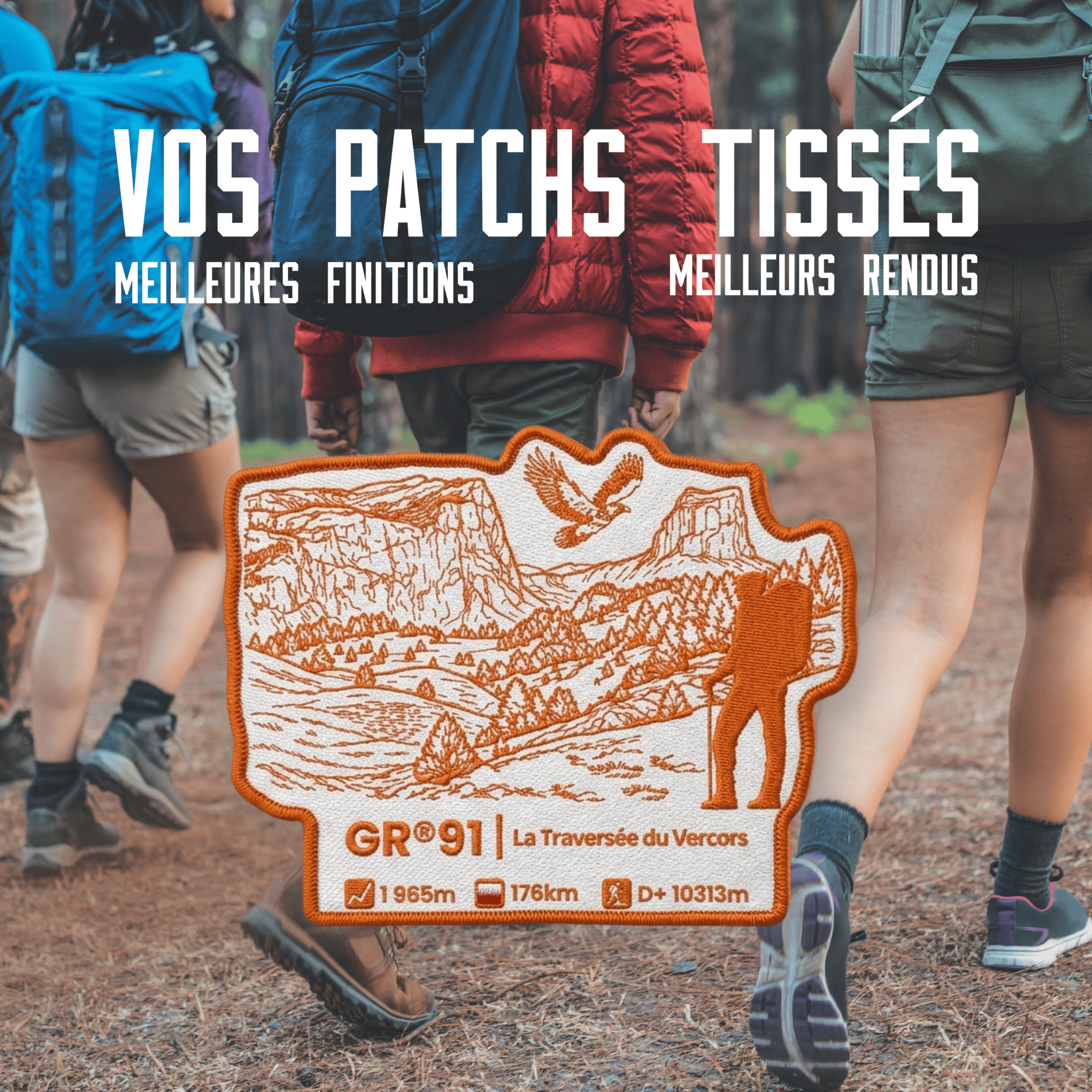 Écusson GR®91 La Grande Traversée des Plateaux du Vercors