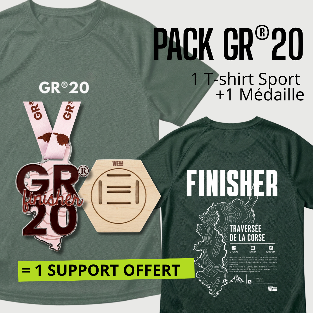 Pack Médaille GR®20 Traversée de la Corse