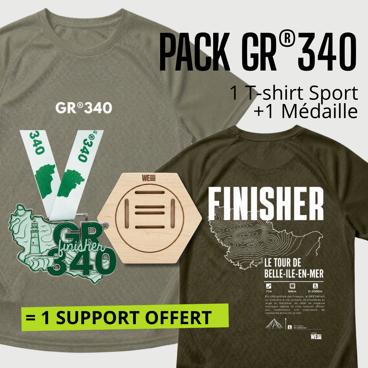 Pack Médaille GR®340 Tour de Belle-Ile