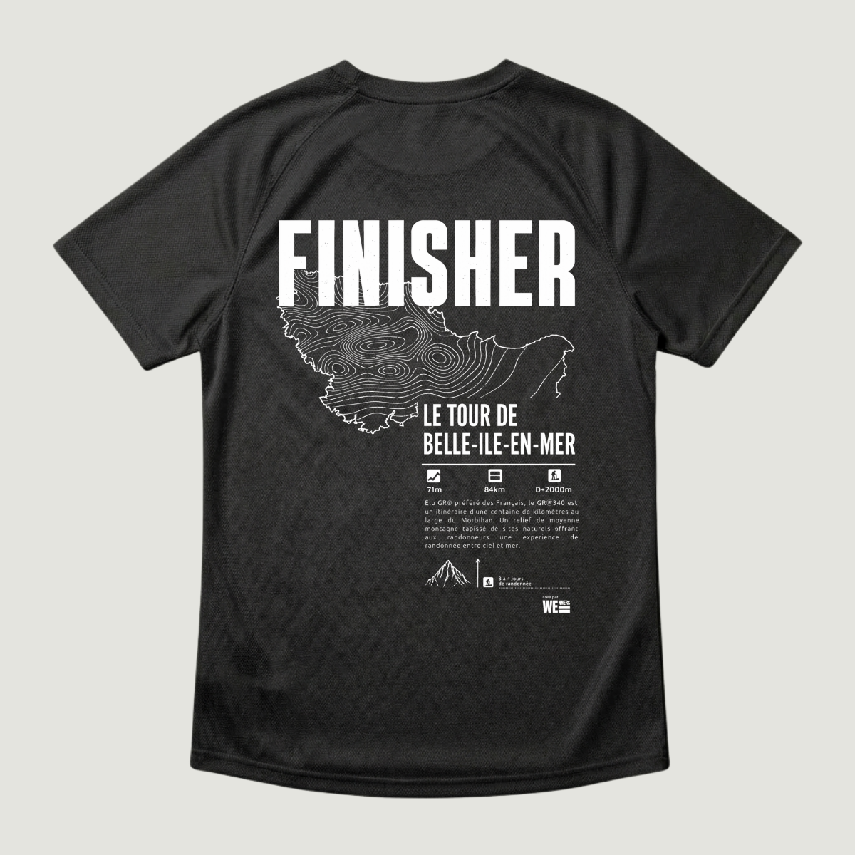 T-shirt sport GR®340 Le Tour de Belle-Île-en-Mer