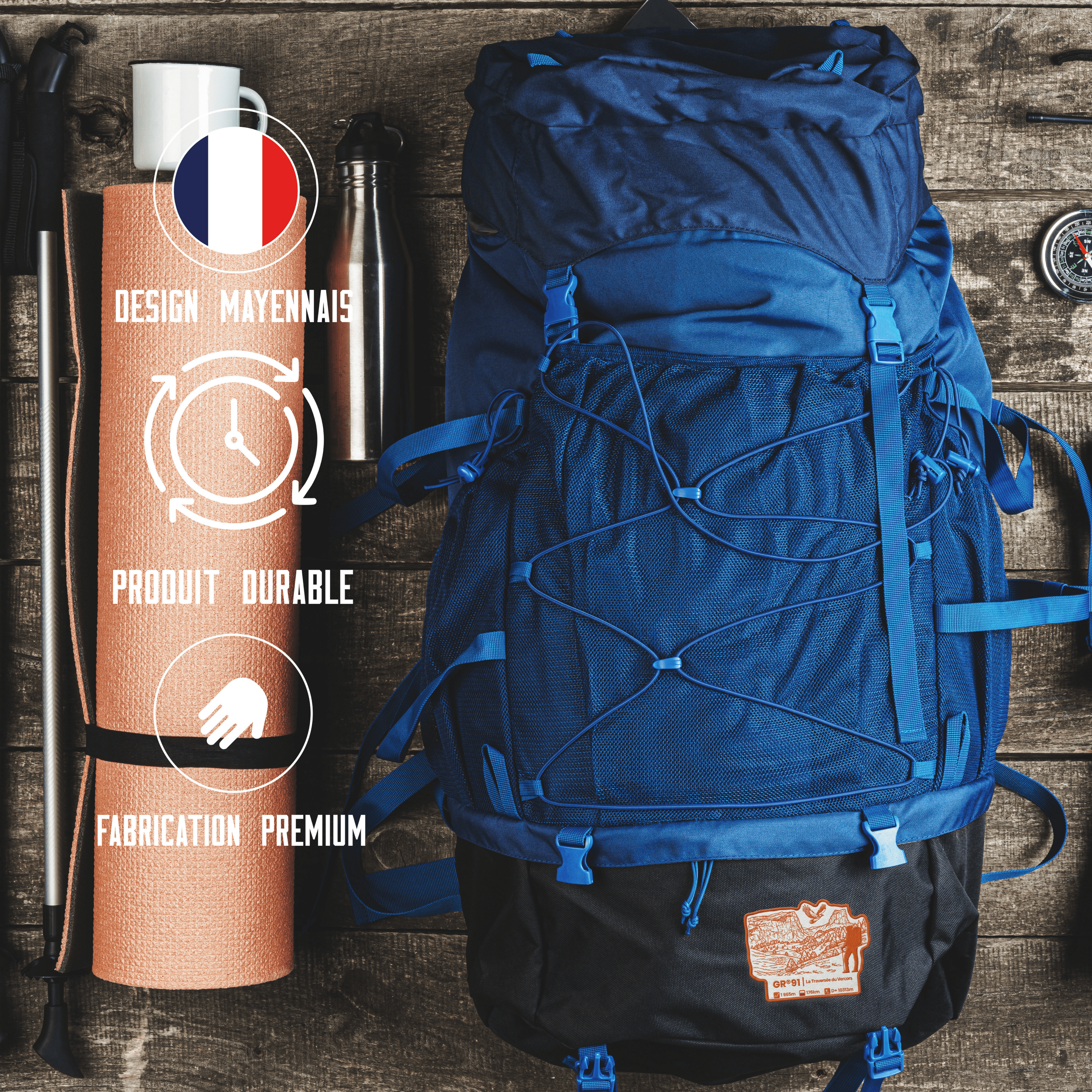 Écusson GR®91 La Grande Traversée des Plateaux du Vercors