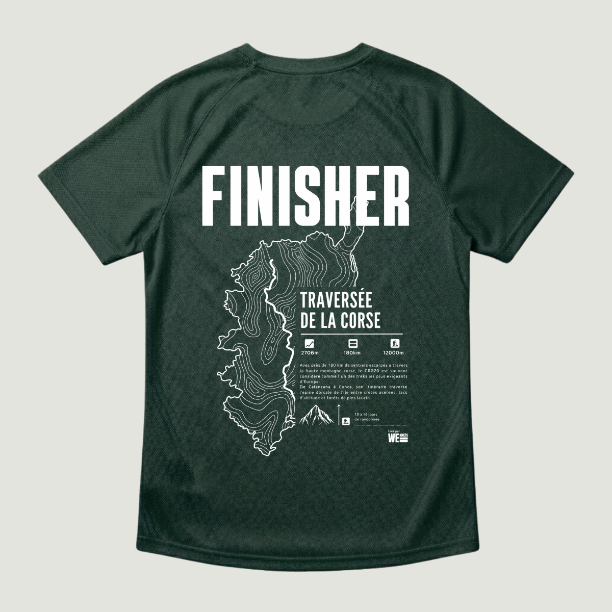 T-shirt sport GR®20 Traversée de la Corse
