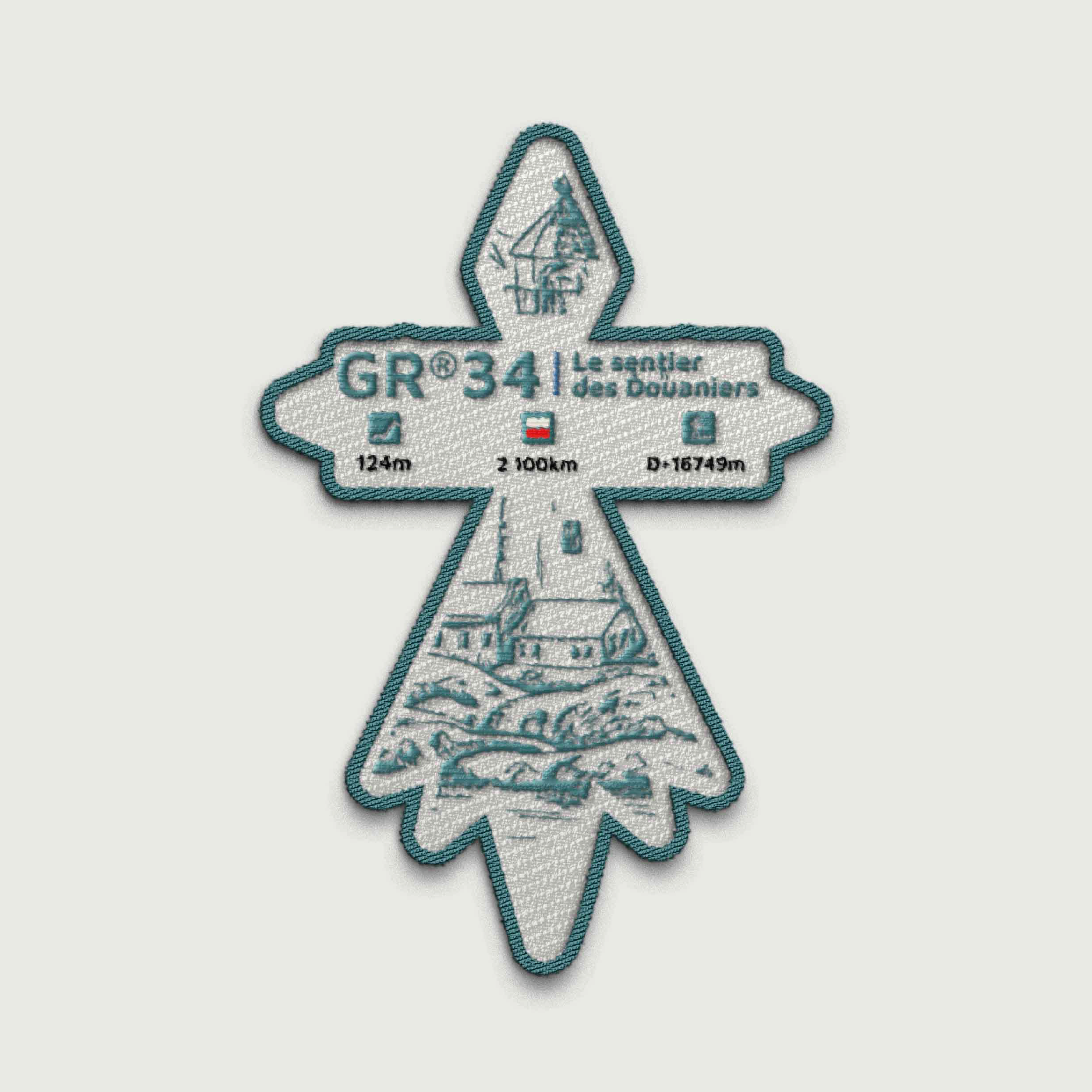 Écusson GR®34 Le sentier des douaniers