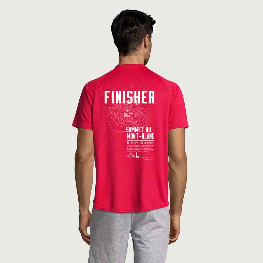 T-shirt sport Sommet du Mont-Blanc