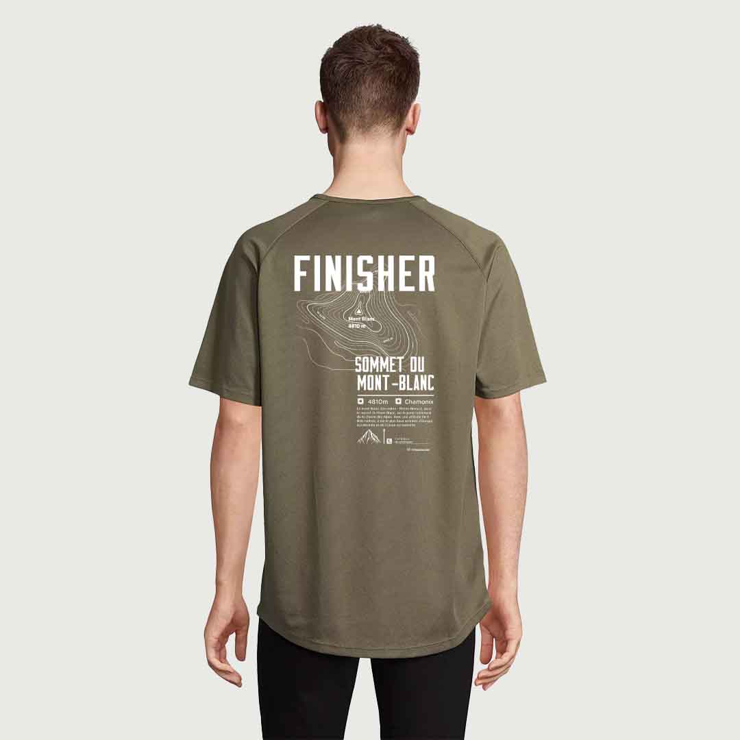T-shirt sport Sommet du Mont-Blanc