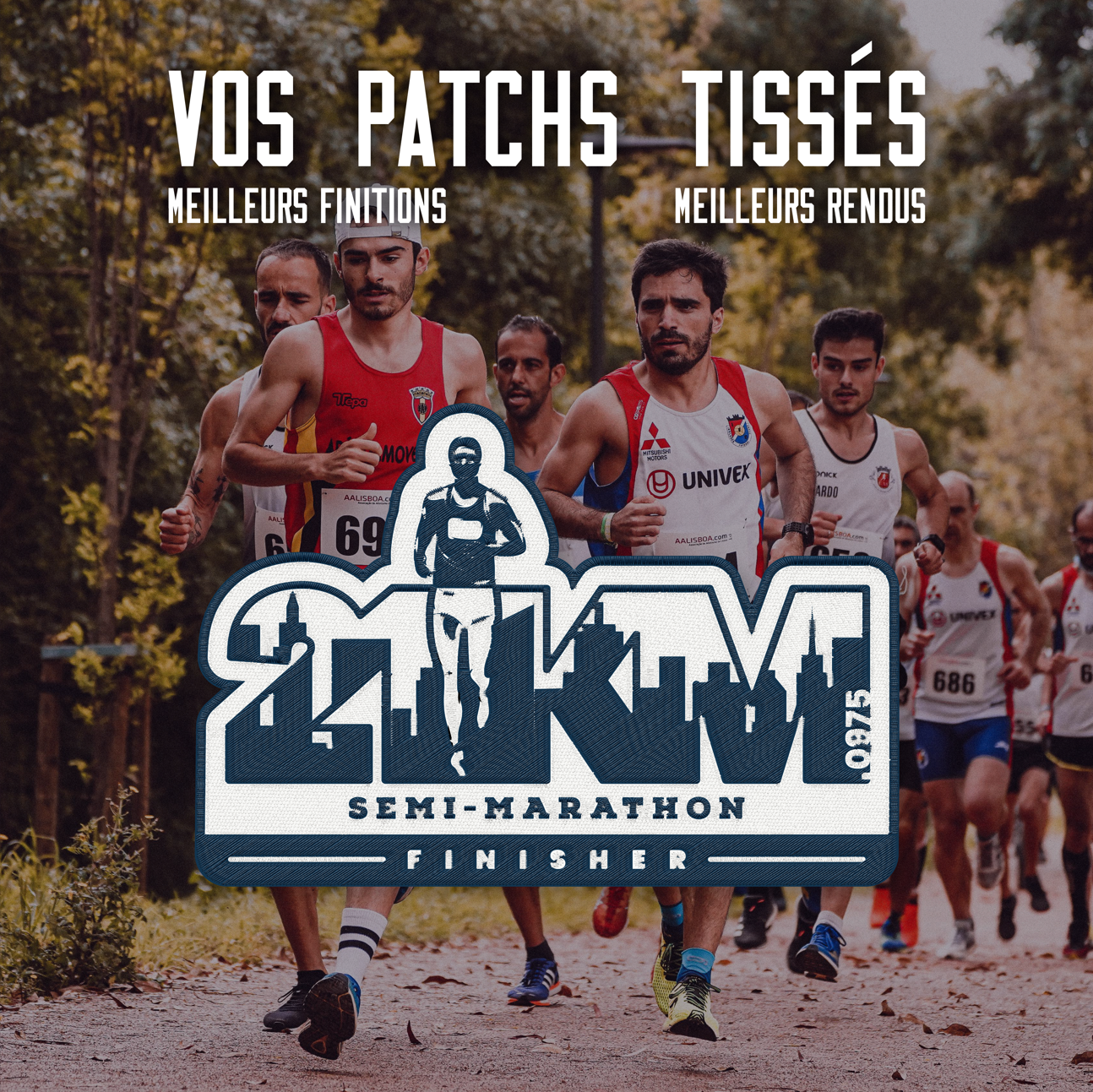 Écusson Finisher Semi-marathon pour Homme