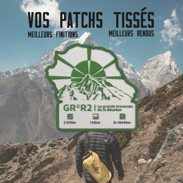 Écusson GR®R2 La grande traversée de l'Île de la Réunion