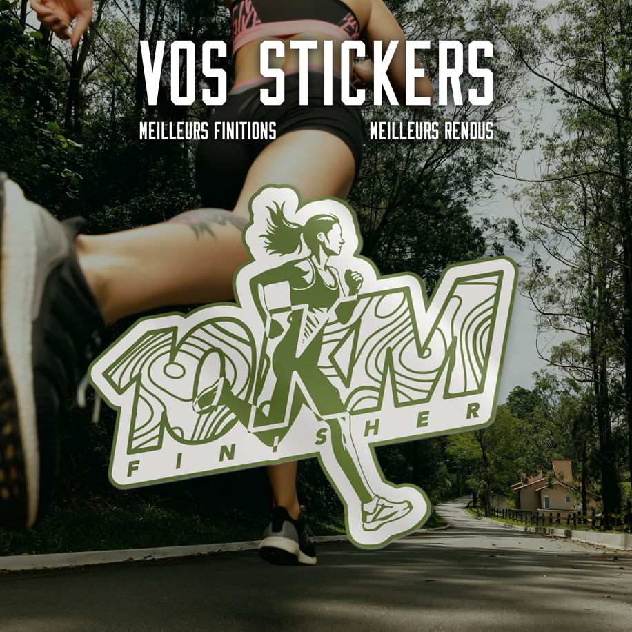 STICKER'S 10KM FEMME