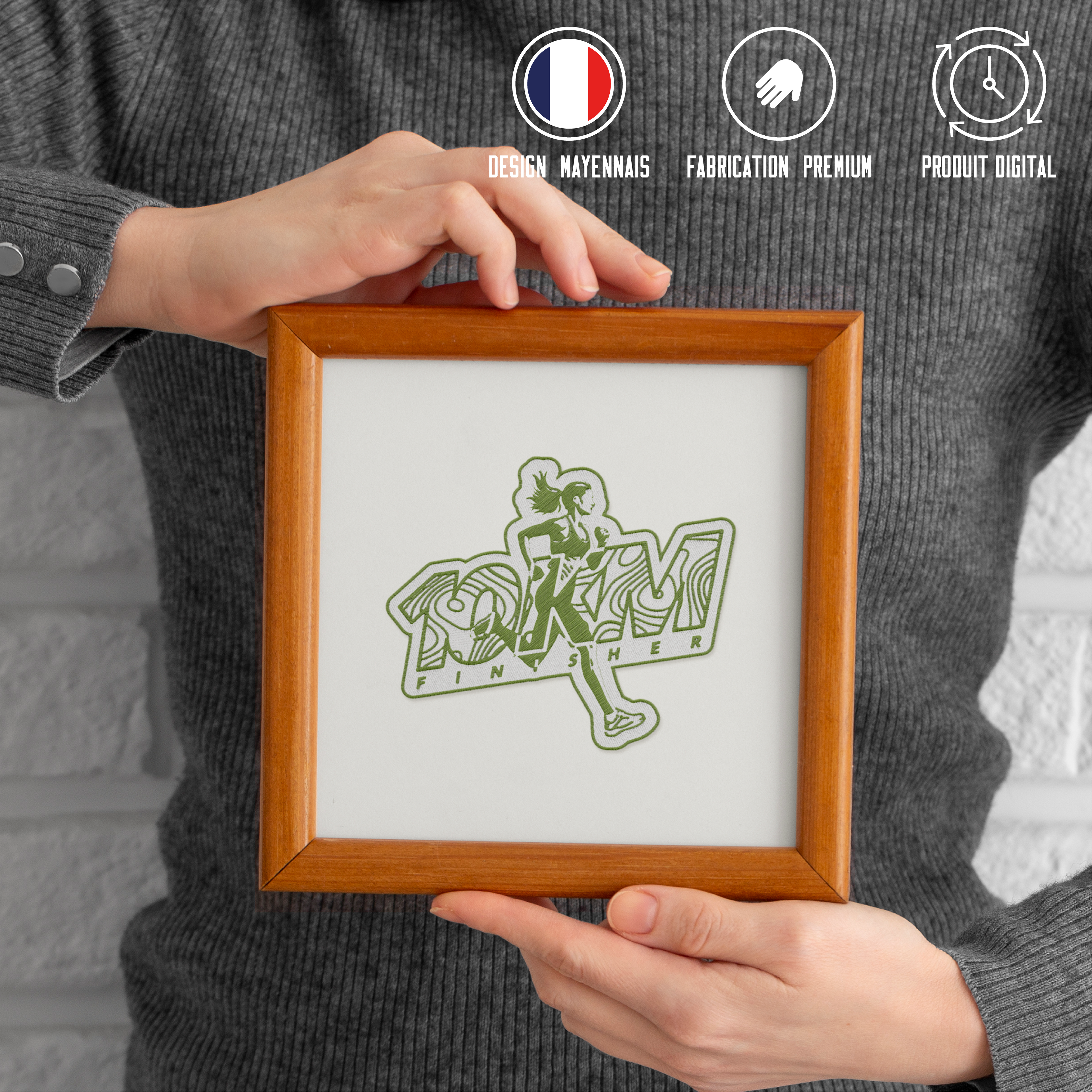 Écusson Finisher 10KM pour Femme