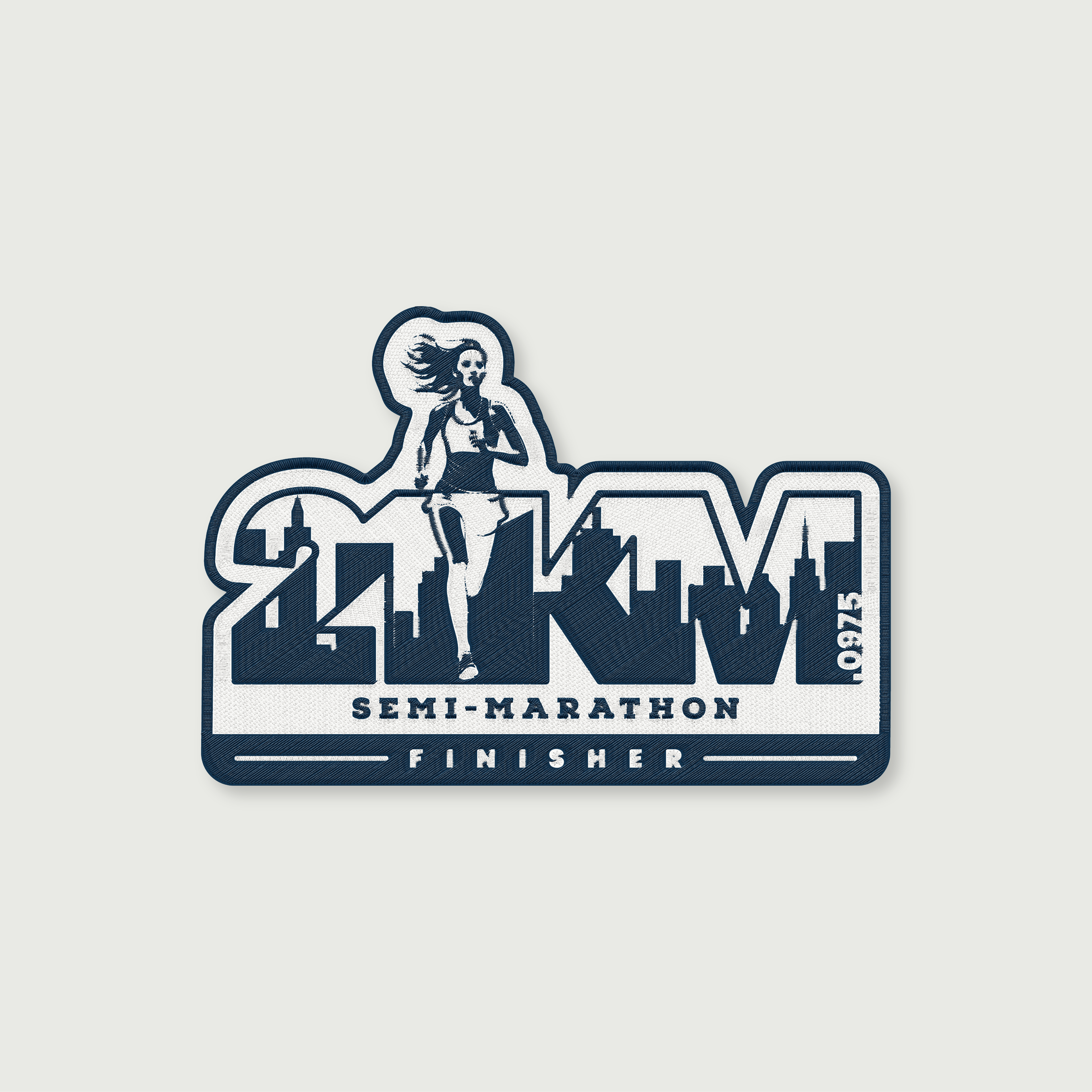 Écusson Finisher Semi-marathon pour Femme
