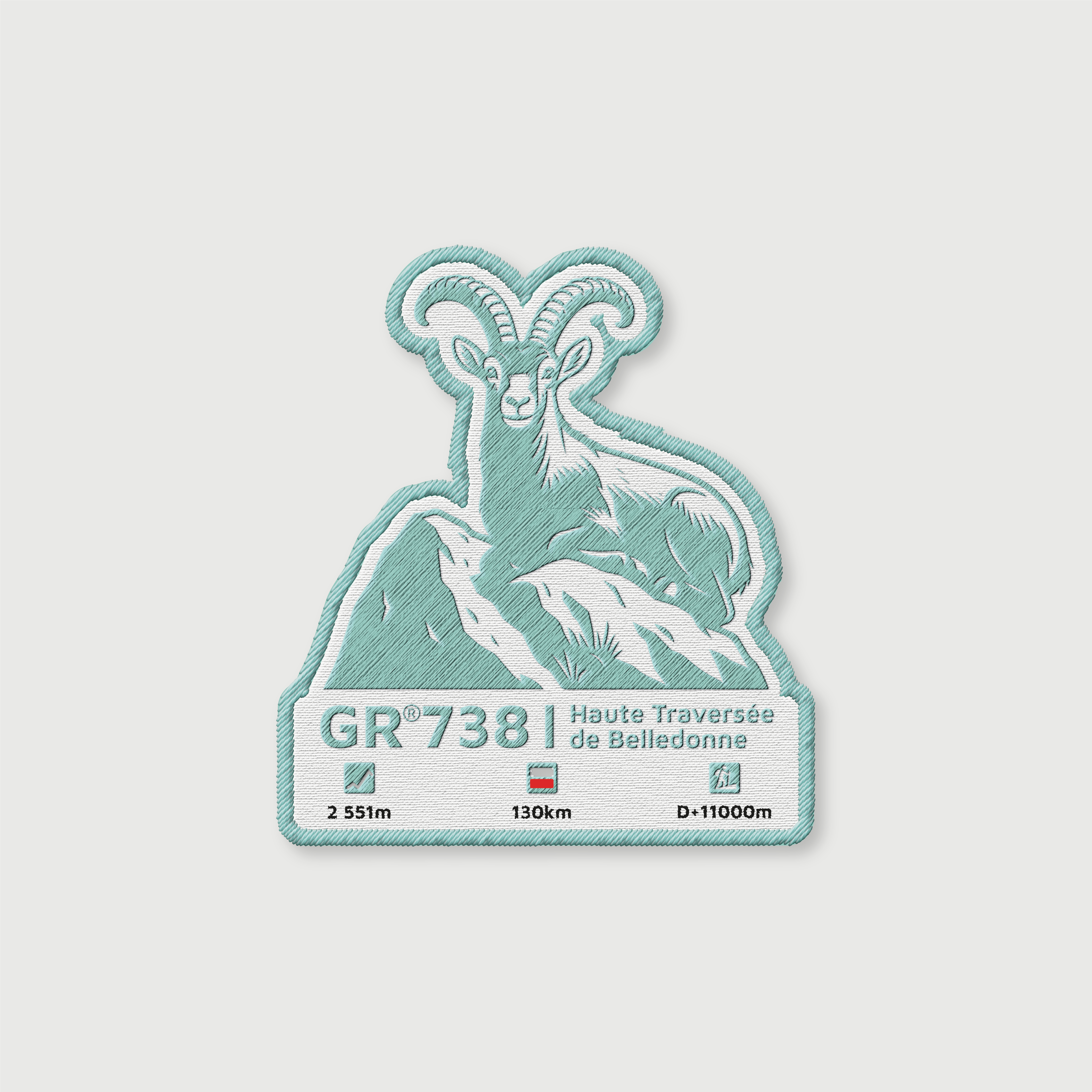 Écusson GR®738 Haute traversée de Belledonne