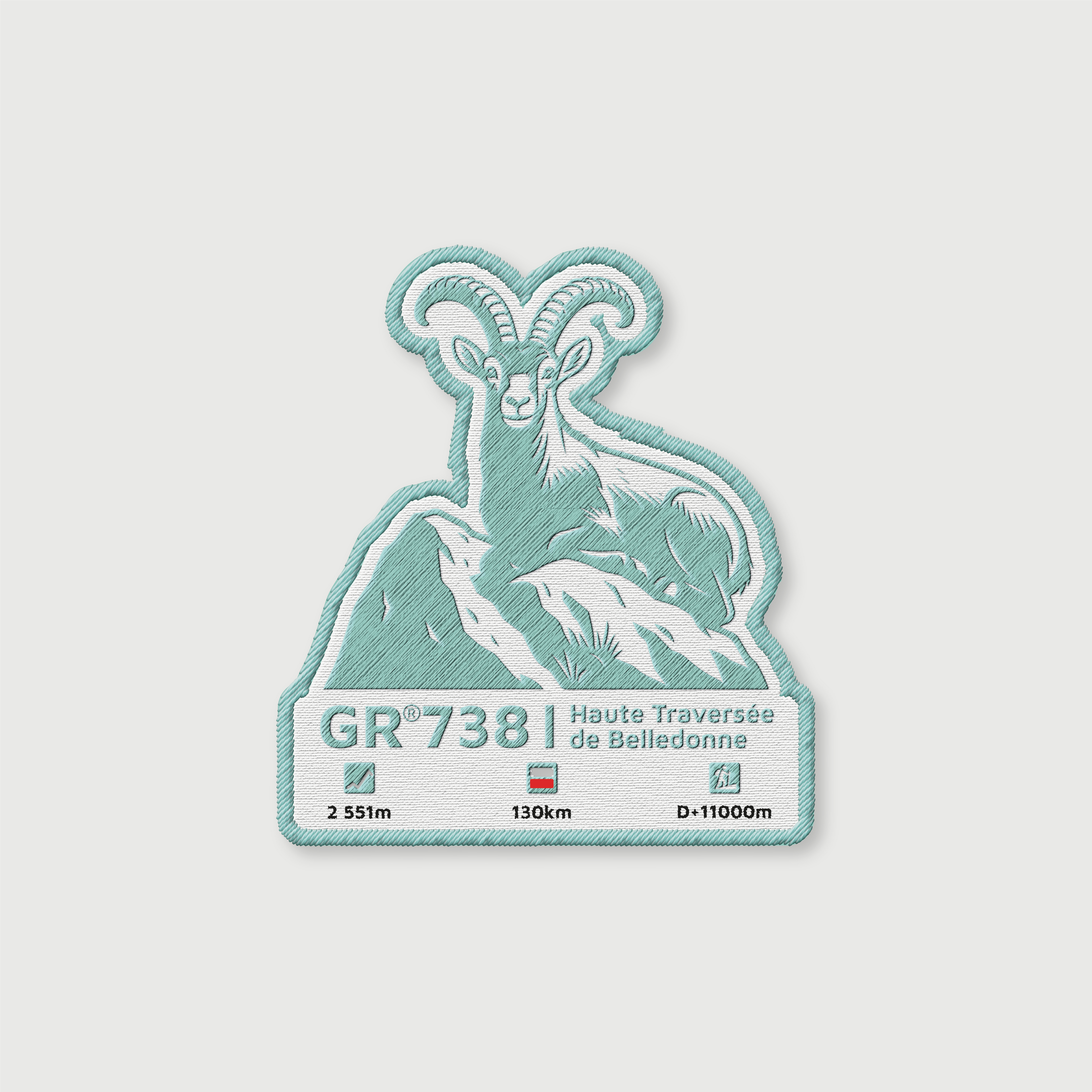 Écusson GR®738 Haute traversée de Belledonne