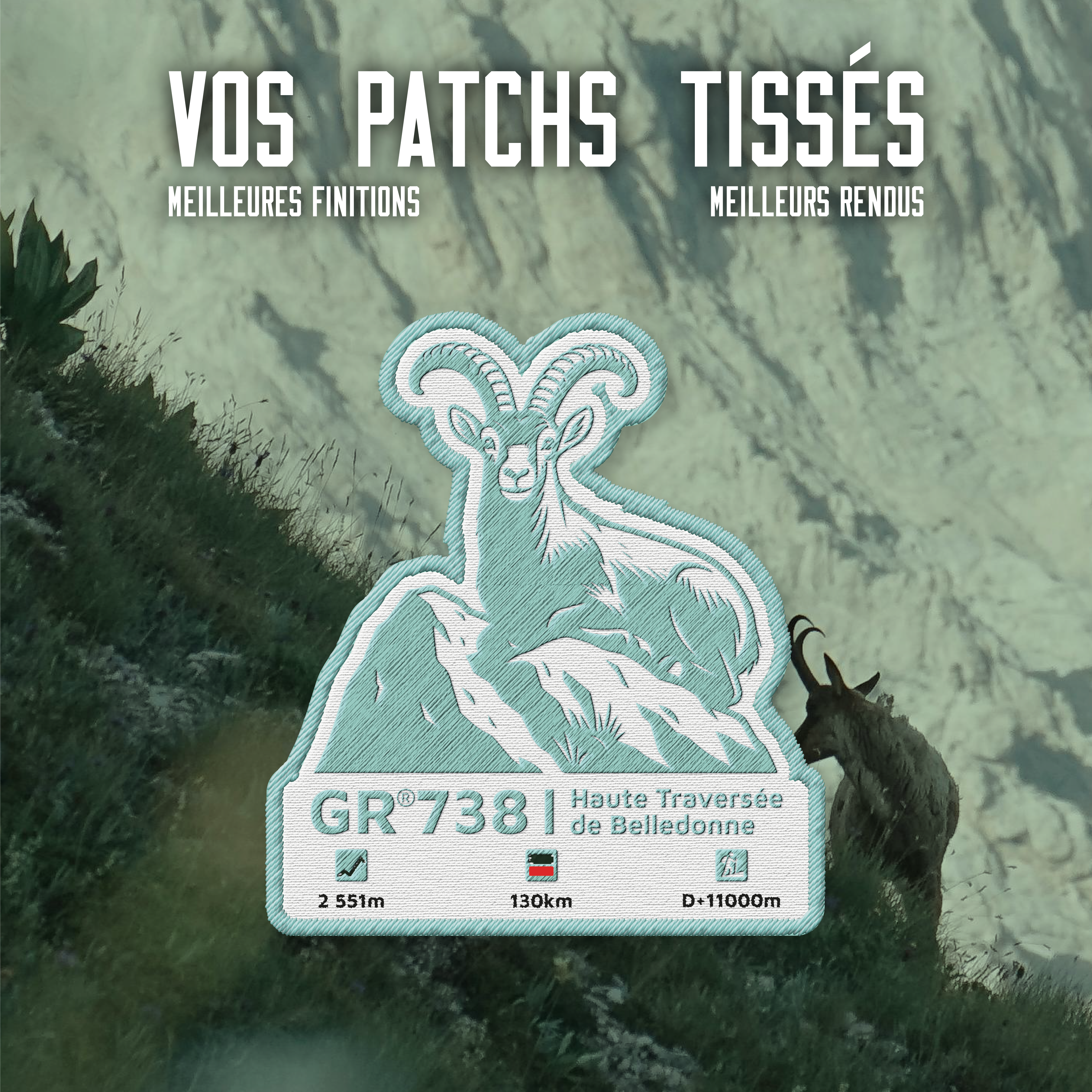 Écusson GR®738 Haute traversée de Belledonne