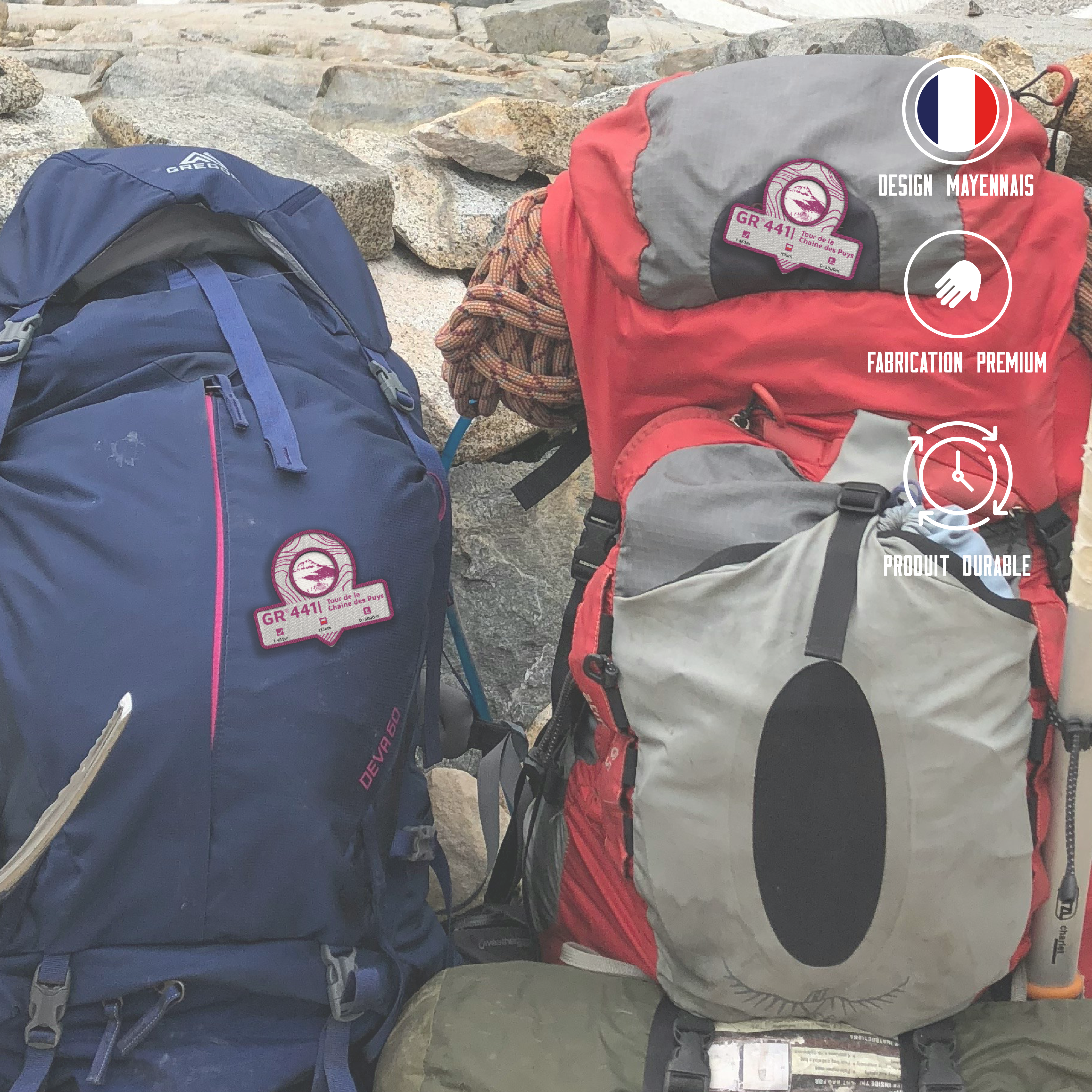 Écusson GR®441 Tour de la chaine des Puy