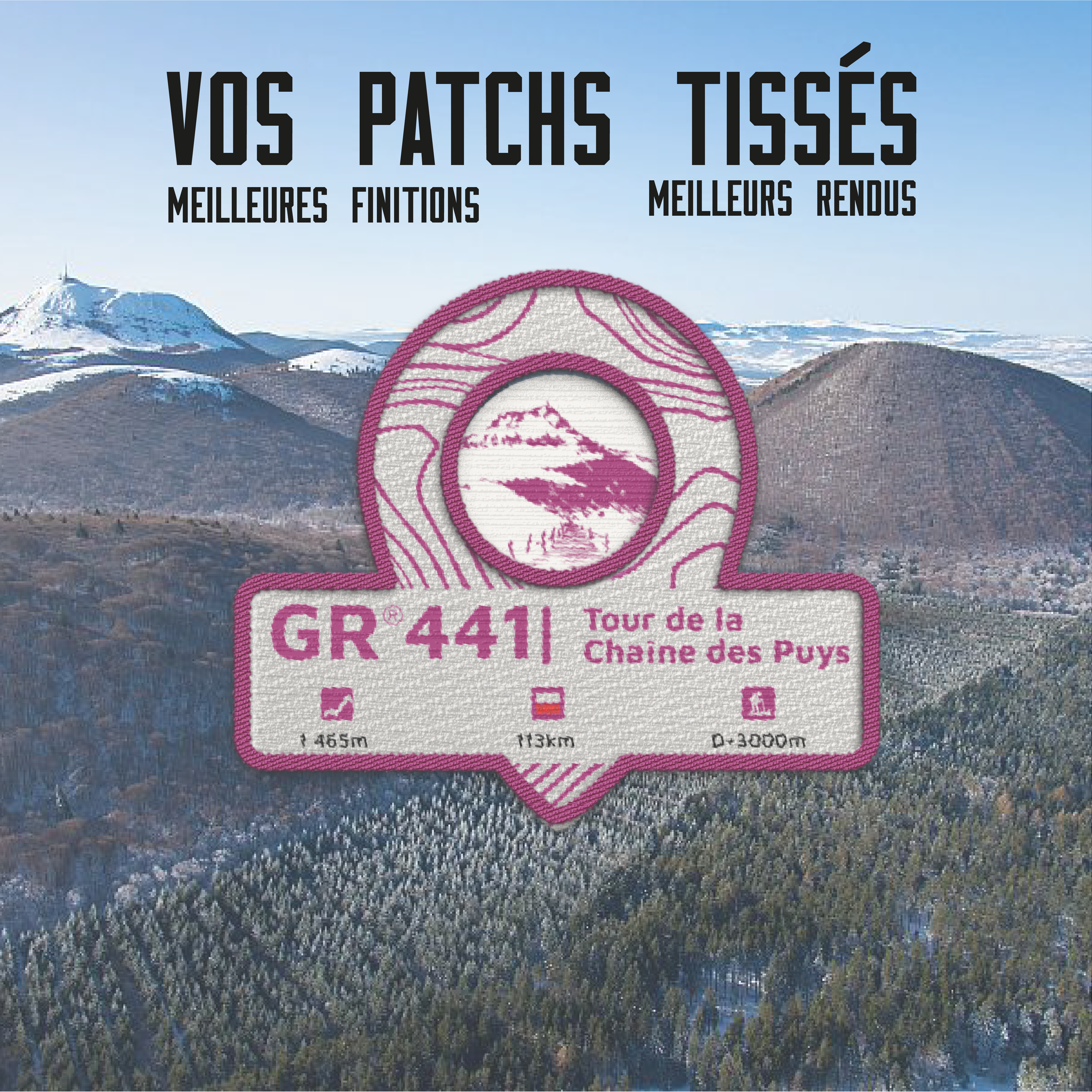 Écusson GR®441 Tour de la chaine des Puy
