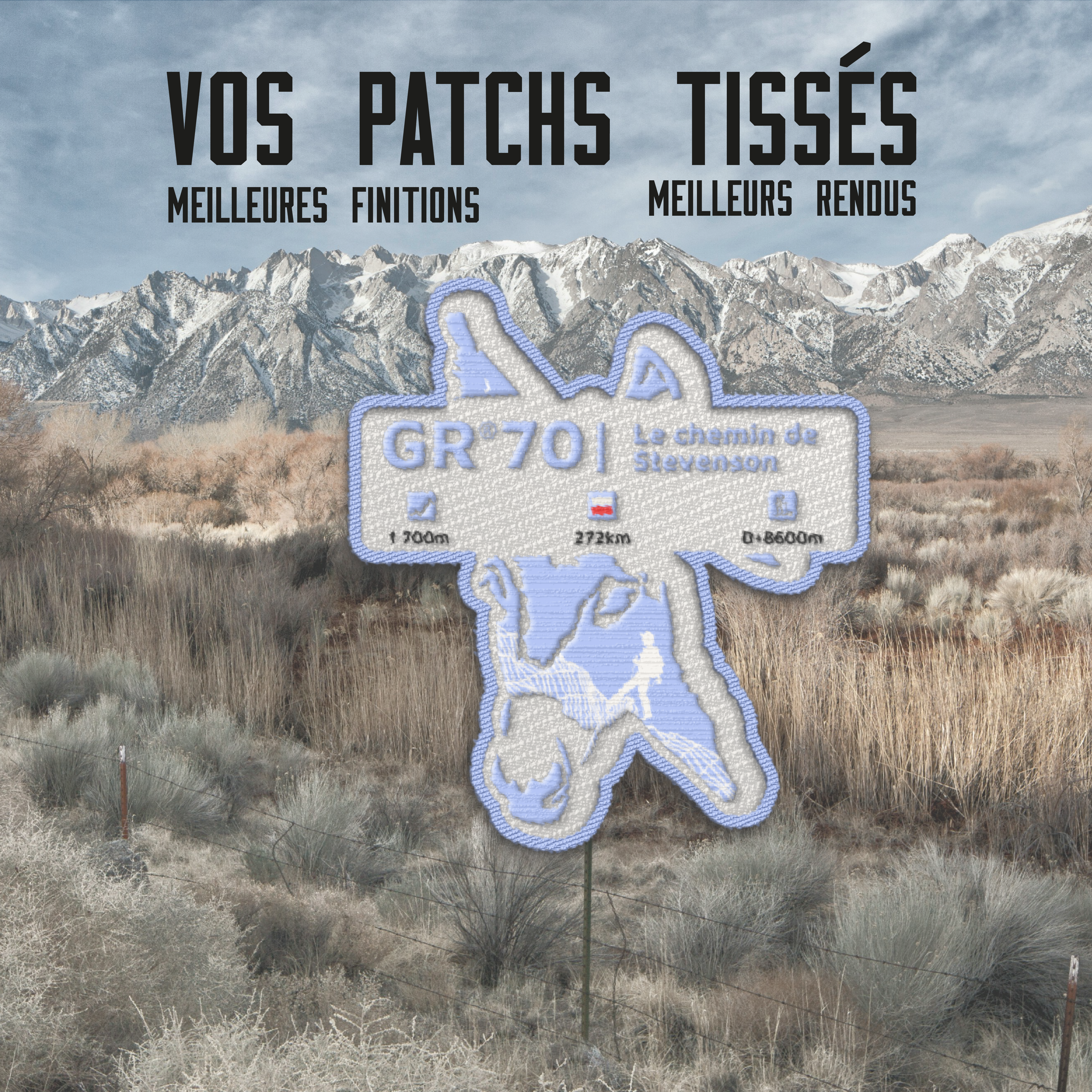 Écusson GR®70 Le chemin de Stevenson