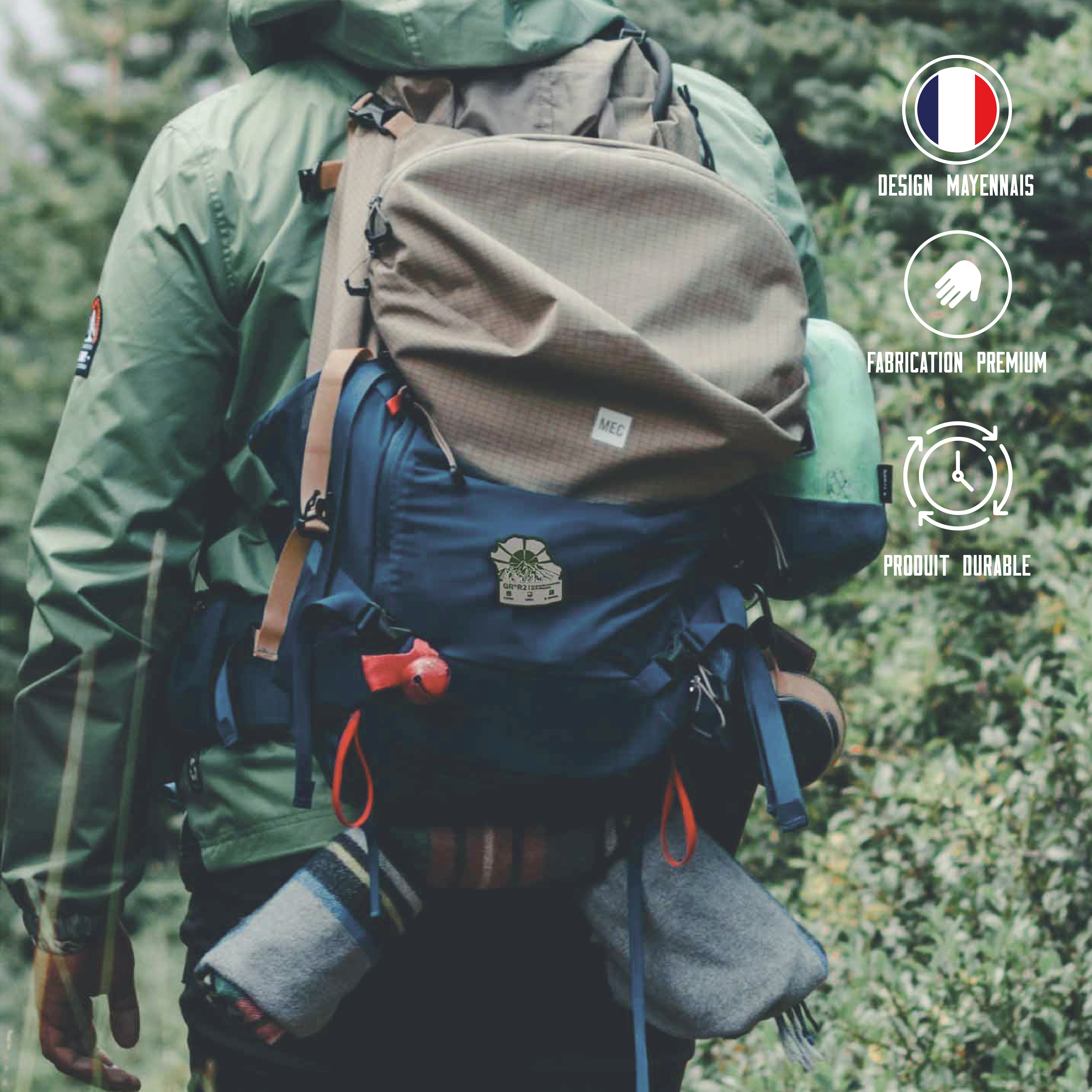 Écusson GR®R2 La grande traversée de l'Île de la Réunion