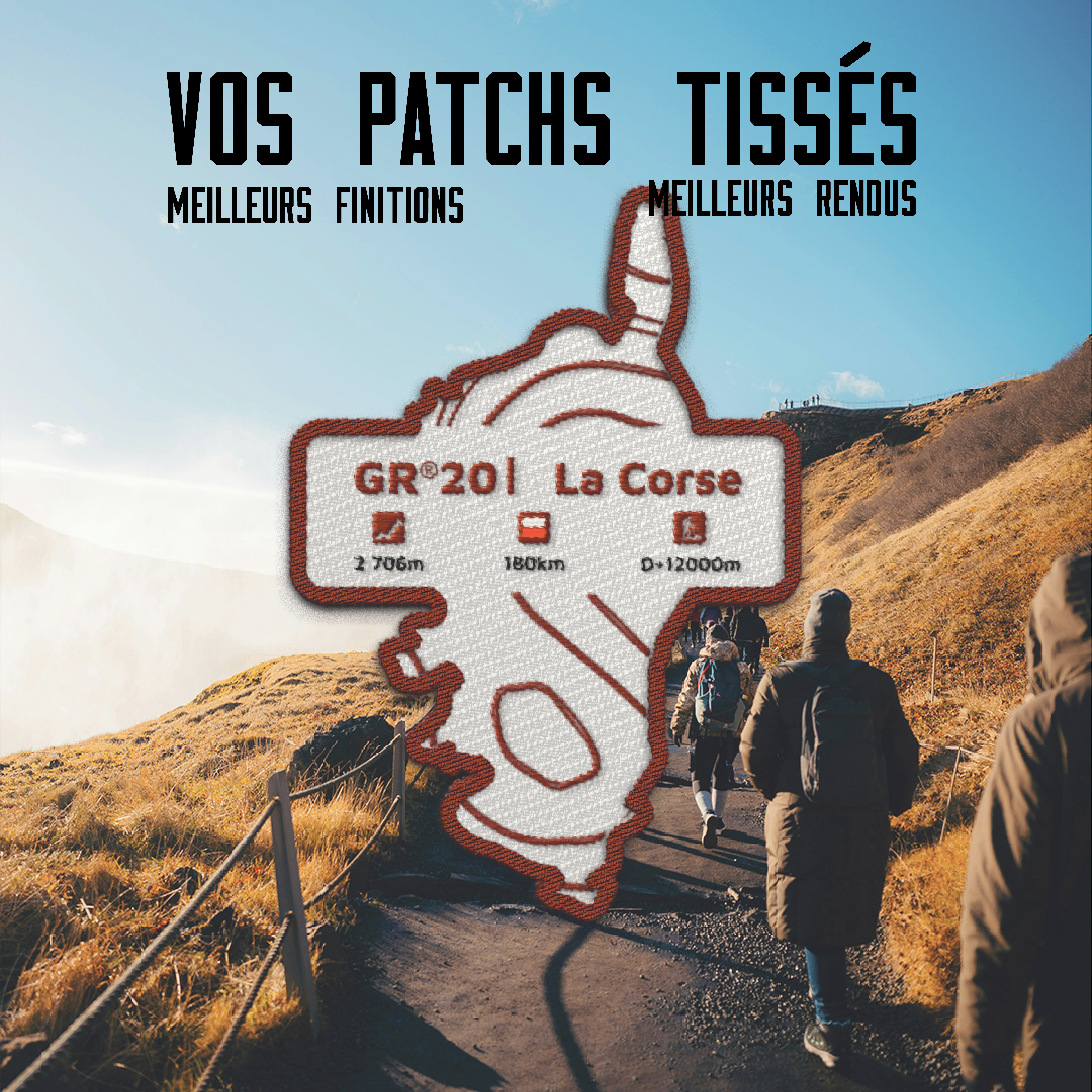 Écusson GR®20 Traversée de la Corse