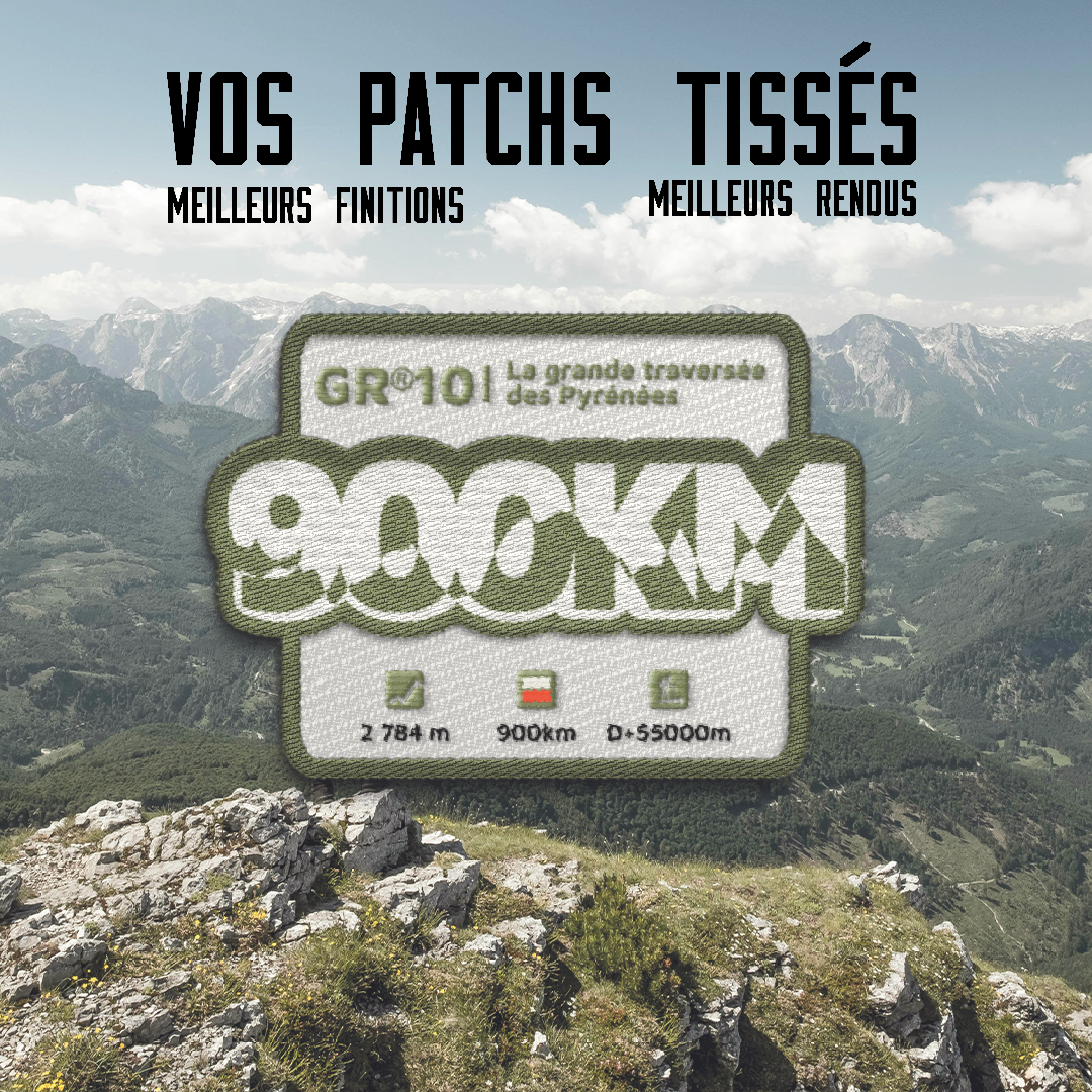 Écusson GR®10 Traversée des Pyrénées