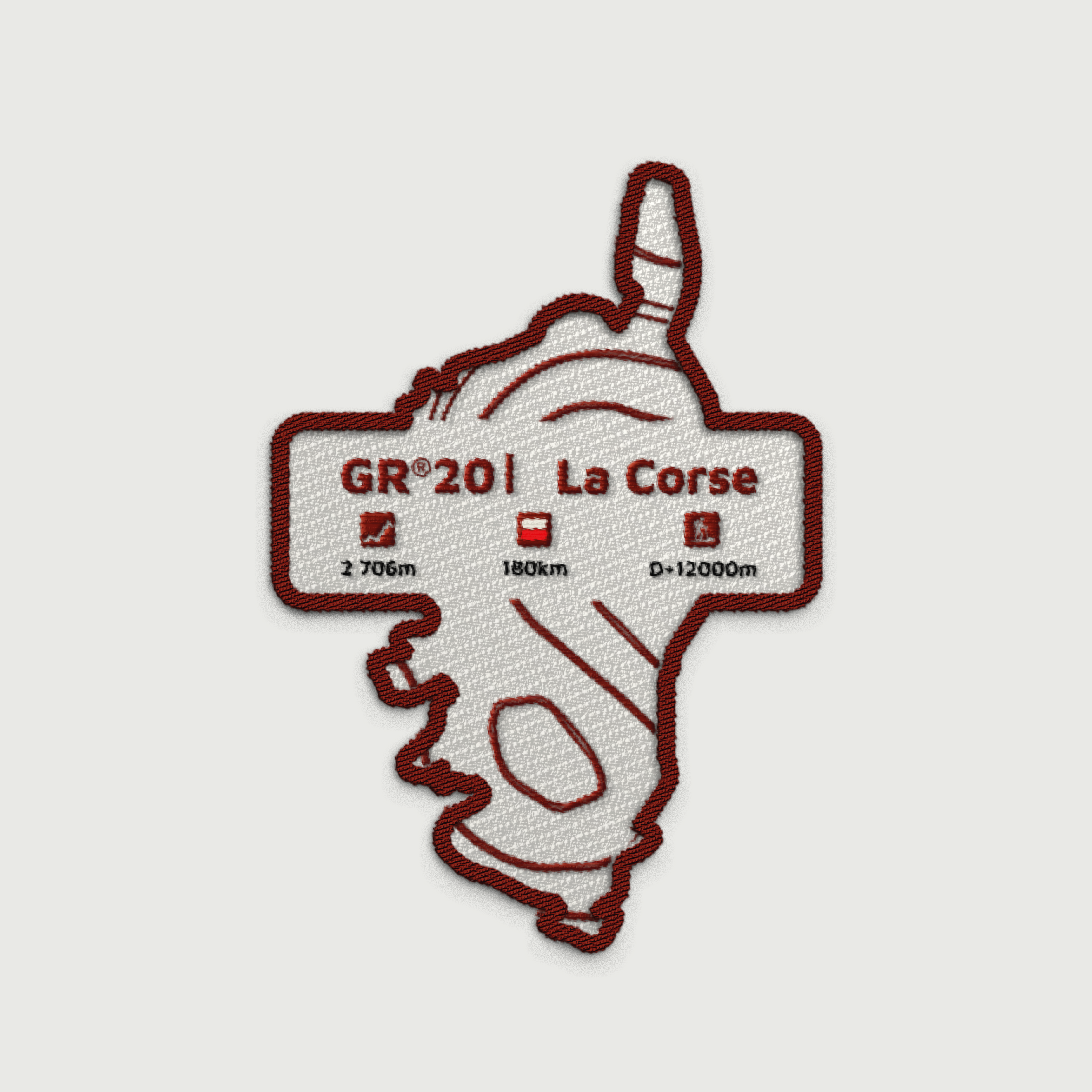 Écusson GR®20 Traversée de la Corse